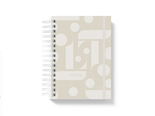 Agenda 2026 - Mosaico bege