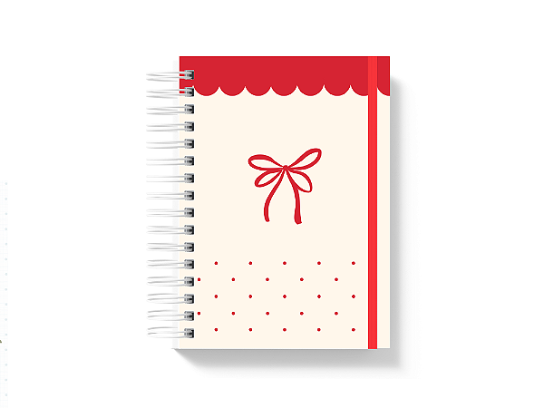 Planner 2026 - Laço vermelho