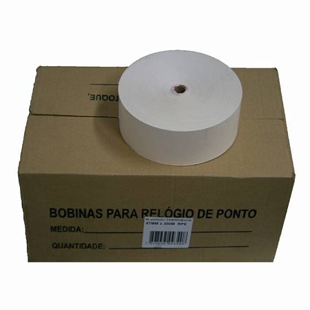 Bobina Térmica Para Relógio De Ponto 57x300 Caixa C/ 4 Unid