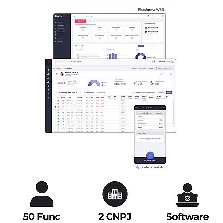 Controle de Ponto RHID App – até 50 Funcionários