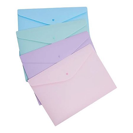 Pasta  Envelope A4 Pastel Polibras