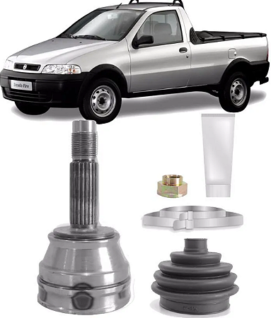 JUNTA HOMOCINÉTICA HOMOCINÉTICO STRADA 1.3/1.5/1.6 8V/16V 98 99 00 01 02 03 04 05 06 SEM ABS DENTES EXTERNO 22 INTERNO 22 VT5106
