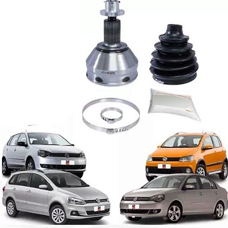 JUNTA HOMOCINÉTICA HOMOCINÉTICO FOX SPACE CROSS 1.6 8V EA111 08 09 10 11 12 13 14 15 16 17 18 19 20 21 POLO 1.6/2.0 8V 03 04 05 06 07 08 09 10 11 12 13 14 15 SEM ABS EXTERNO 22 INTERNO 30 VT5156