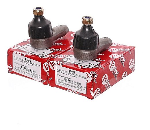 TERMINAL DIREÇÃO GOL SAVEIRO VOYAGE PARATI G1/G2/G3/G4 80/10 80 81 82 83 84 85 86 87 88 89 90 91 92 93 94 95 96 97 98 99 00 01 02 03 04 05 06 07 08 09 10 QUADRADA QUADRADO BOLA PINO 10,5MM COMPRIMENTO 60MM 41006 UNID.