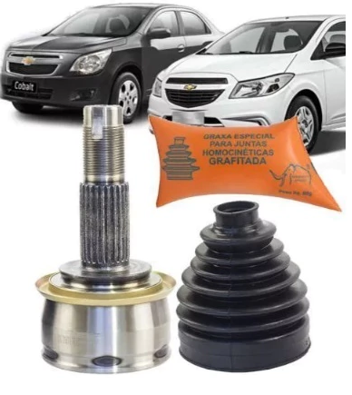 JUNTA HOMOCINÉTICA HOMOCINÉTICO COBALT SPIN SONIC ONIX PRISMA 1.0/1.4/1.6/1.8 8V 13 14 15 16 17 AUTOMÁTICO DENTES EXTERNO 25 INTERNO 30 VT5222