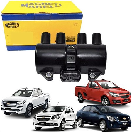 BOBINA IGNIÇÃO AGILE MONTANA 09/20 COBALT 11/20 S10 12/20 2.4 8V SPIN 12/22 1.8 FLEX 09 10 11 12 13 14 15 16 17 18 19 20 (5 PINOS) 0221603451/BI0067MM