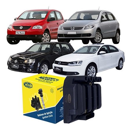 BOBINA IGNIÇÃO BORA 2.0 8V 05/13 FOX 1.0 8V 08/12 GOL SAVEIRO VOYAGE G5 1.0 8V 08/13 GOLF 2.0 8V 08/12 JETTA 2.0 8V 10/13 POLO 2.0 8V 08/12 05 06 07 08 09 10 11 12 13 BO046/BI0060MM