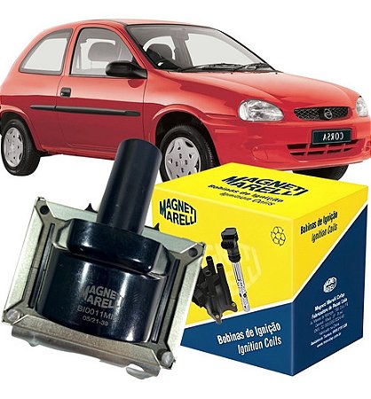 BOBINA IGNIÇÃO CORSA 1.0/1.4 8V 94 95 96 EFI EBI2804A/AMD28002/BI0011MM