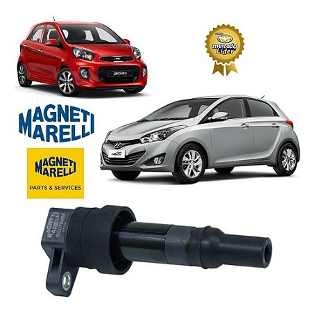 BOBINA IGNIÇÃO HB20 PICANTO 1.0 12V 3 CILINDROS 11 12 13 14 15 16 17 18 "MM" BI0079MM