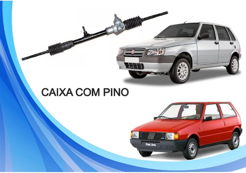 CAIXA DIREÇÃO MECÂNICA UNO/FIORINO/ELBA 93 94 95 96 97 98 99 00 01 02 03 04 05 06 07 08 09 10 11 COM PINO AMD23433/CXX010