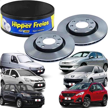 DISCO FREIO DIANTEIRO VENTILADO CITROEN BERLINGO 05/07 C3 03/21 PICASSO 11/15 C4 18/14 CACTUS 18/22 XSARA 01/03 XSARA 05/12 BREAK PEUGEOT 2008 15/22 206 1.4/1.6 01/09 207 1.4 08/11 ROLAMENTO 30 VENTILADO HF750 "CADA" VALOR UNITÁRIO (COMPRE 2 PEÇAS)