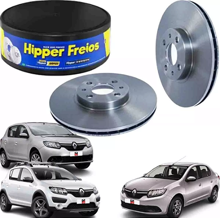 DISCO FREIO DIANTEIRO VENTILADO Logan Sandero 1.0/1.6 13 14 15 16 17 18 19 20 21 22 HF549B VALOR UNITÁRIO (COMPRE 2 PEÇAS)