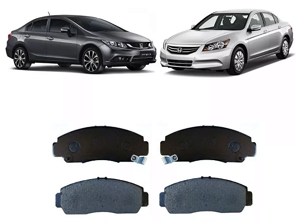 PASTILHA FREIO ACCORD CIVIC 1.8/2.0/3.5 06 07 08 09 10 11 12 13 14 15 16 ECO1503/SYL2252/N-1457