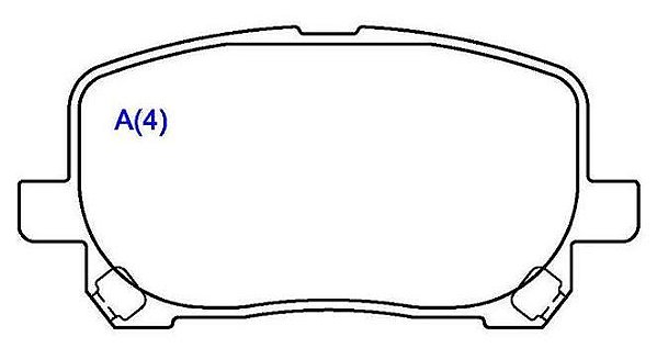 PASTILHA FREIO TOYOTA COROLLA 1.8 16V ABS 03/05 03 04 05 ECO1417/SYL1399
