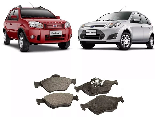 PASTILHA FREIO DIANTEIRA ECOSPORT FIESTA 1.0 SUPERCHARGER COM ABS ECOSPORT 1.4/1.6/2.0 FIESTA 1.0/1.4/2.0 ECO1457/SYL2238/N-182