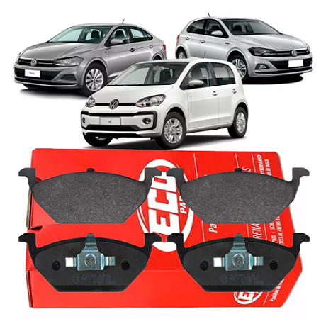 PASTILHA FREIO BORA FOX GOL G6 GOLF NEW BEETLE POLO SPACECROSS UP! VIRTUS VOYAGE A3 1.0/1.4/1.6/1.8/1.9/2.0 8V/12V/16V 98 99 00 01 02 03 04 05 06 07 08 09 10 11 12 13 14 15 16 17 18 19 20 21 22 ECO1034/SYL1042/N-252