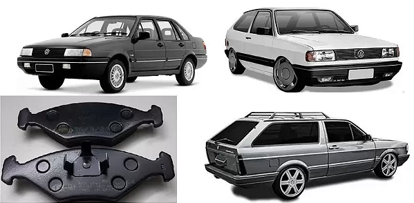 PASTILHA FREIO GOL PARATI PASSAT SANTANA QUANTUM SAVEIRO VOYAGE 1.0/1.6/1.8/2.0 84 85 86 87 88 89 90 91 92 93 94 95 96 97 98 99 00 01 02 03 04 05 06 ECO1050/SYL1405/N-209