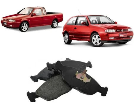 PASTILHA FREIO GOL PARATI SANTANA QUANTUM SAVEIRO 1.8/2.0 8V/16V 94 95 96 97 98 99 00 ROYALE VERSAILLES 1.8/2.0 94 95 96 ECO1045/SYL1235/N-227