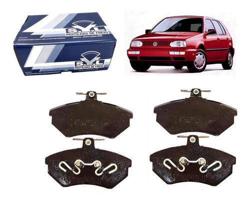 PASTILHA FREIO CORDOBA 1.8/2.0 IBIZA 1.8/2.0 93/ INCA 95/96 TOLEDO 1.8/2.0 GOLF GTI 95/99 PASSAT VARIANT 2.0 95/97 POLO CLASSIC 1.8 93 94 95 96 97 ECO1252/SYL1044/N885