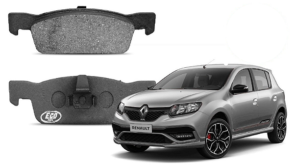 PASTILHA FREIO LOGAN SANDERO 1.0/1.6/2.0 8V/16V 14 15 16 17 18 19 20 21 22 ECO1538/SYL2343/N-457
