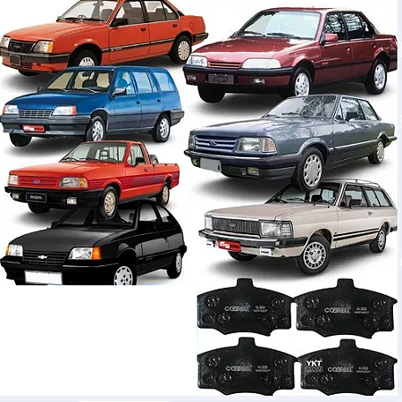 PASTILHA FREIO KADETT IPANEMA MONZA 1.6/1.8/2.0 BELINA DEY REY PAMPA SCALA 82 83 84 85 86 87 88 89 90 91 92 93 94 95 96 ECO1023/SYL1091/N-309