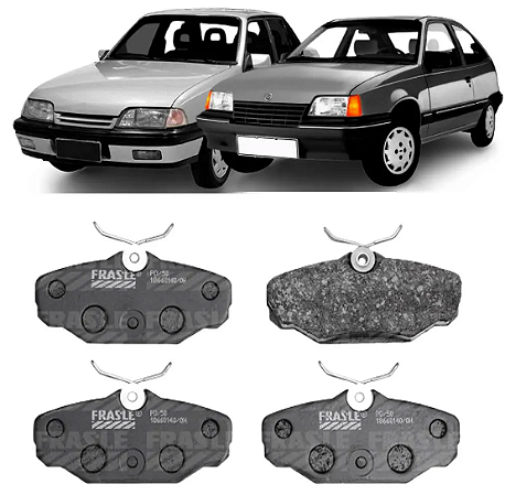 PASTILHA FREIO TRASEIRO TRASEIRA KADETT IPANEMA MONZA 2.0 8V 92 93 94 95 96 ECO1021/SYL1082/N-316