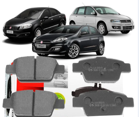 PASTILHA FREIO TRASEIRO TRASEIRA BRAVO LINEA 1.3/1.4/1.6/1.9 8V/16V 08 09 10 11 12 13 14 16 STILO 1.2/1.4/1.8/1.9/2.4 16V/20V 01 02 03 04 05 06 07 08 09 10 11 ECO1089/SYL1203/N-583