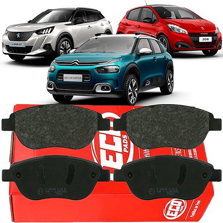 PASTILHA FREIO CITROEN C4 CACTUS 1.6 18/22 PEUGEOT 207 16V 08/20 PASSION 1.6 16V 307 1.6/2.0 00/08 00 01 02 03 04 05 06 07 08 09 10 11 12 13 14 15 16 17 18 19 20 ECO1088/SYL1331/N1168