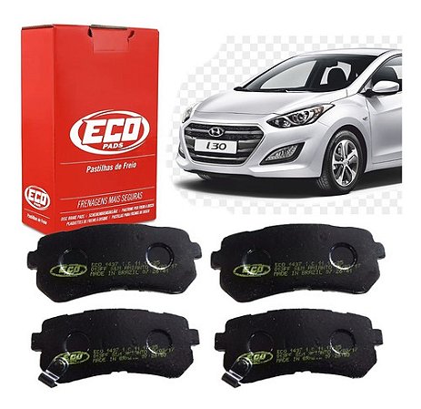 PASTILHA FREIO TRASEIRO TRASEIRA HYUNDAI I30 IX35 2.0 16V 09/12 SONATA 2.4 16V TUCSON 10/18 JAC MOTORS 14/20 KIA CERATO 09/12 PICANTO 04/16 RIO 1.4 16V 05/10 SPORTAGE 2.0 16V 10/18 09 10 11 12 13 14 15 16 17 18 19 20 ECO1437/SYL3273/N1259
