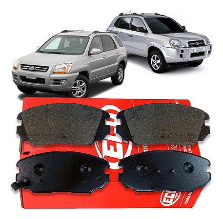 PASTILHA FREIO HYUNDAI TUCSON 06/18 SONATA 03/05 CADENZA EX 3.5 MAGENTIS 07/ OPTIMA 03/06 KIA SOUL 1.6 16V SPORTAGE 2.0/2.7 05/10 03 04 05 06 07 08 09 10 11 12 13 14 15 16 17 18 ECO1388/SYL2274/N1231