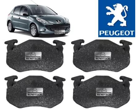 PASTILHA FREIO CITROEN XSARA 1.6/1.8/2.0 16V 97/10 ZX 91/97 PEUGEOT 106 96/02 205 91/98 206 98/10 207 07/14 306 93/03 RENAULT CLIO 00/08 MEGANE 96/02 R19 ECO1116/SYL1140/N1159