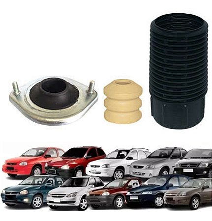 KIT AMORTECEDOR BATENTE DIANTEIRO CELTA PRISMA 01/14 CORSA 94/10 CLASSIC 10/14 94 95 96 97 98 99 00 01 02 03 04 05 06 07 08 09 10 11 12 13 14 15 16 "COMPLETO" 15008
