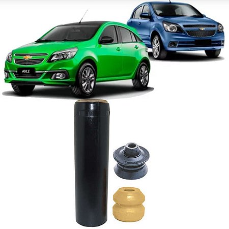 KIT AMORTECEDOR BATENTE TRASEIRO AGILE 09/21 09 10 11 12 13 14 15 16 17 18 19 20 21 "COMPLETO" COM CALCO 15043-3