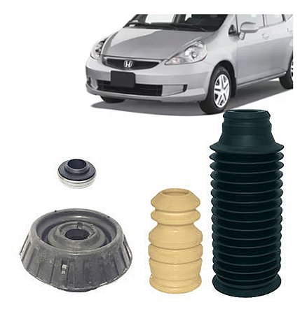 KIT AMORTECEDOR DIANTEIRO COXIM BATENTE SUPORTE HONDA FIT 03 04 05 06 07 08 15184
