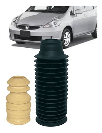 KIT BATENTE AMORTECEDOR DIANTEIRO COXIM COIFA SUPORTE HONDA FIT 03 04 05 06 07 08 15183