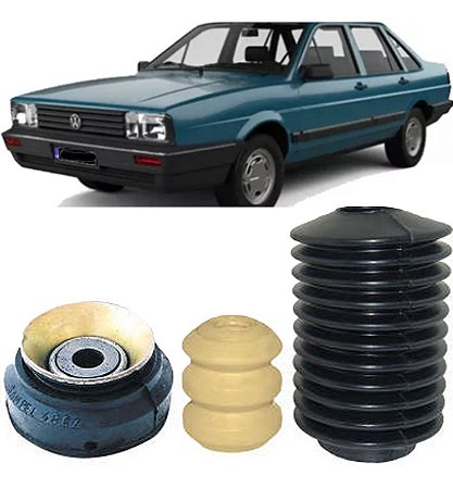 KIT BATENTE AMORTECEDOR DIANTEIRO COXIM COIFA SUPORTE QUANTUM SANTANA 85/91 85 86 87 88 89 90 91 QUADRADO "COMPLETO" 15250