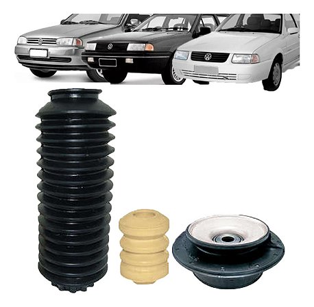KIT BATENTE AMORTECEDOR DIANTEIRO COXIM COIFA SUPORTE GOL PARATI SAVEIRO BOLA G2 95/99 SANTANA 91/06 91 92 93 94 95 96 97 98 99 00 01 02 03 04 05 06 15256