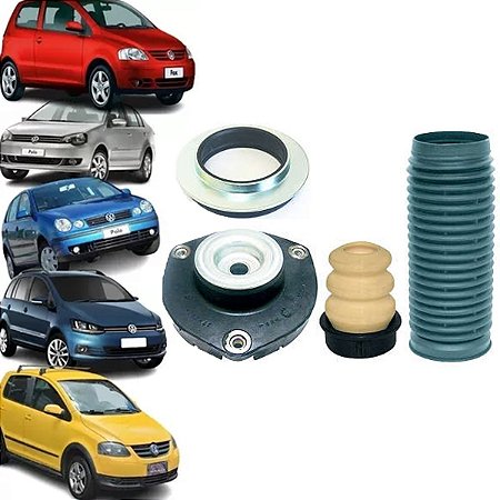 KIT BATENTE AMORTECEDOR BATENTE DIANTEIRO COXIM COIFA SUPORTE ROLAMENTO POLO 03/16 FOX CROSS SPACE 03/16 03 04 05 06 07 08 09 10 11 12 13 14 15 16 15280