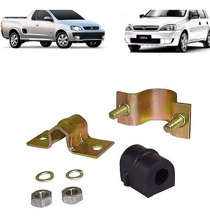 KIT ESTABILIZADORA BUCHA BARRA CORSA 06/12 INTERNO FURO 16MM 06 07 08 09 10 11 12 81985