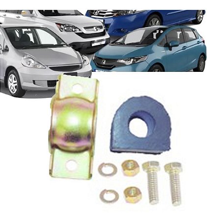 KIT ESTABILIZADORA BUCHA BARRA HONDA NEW FIT 08/19 NEW CITY CRV 08 09 10 11 12 13 14 15 16 17 18 19 82008