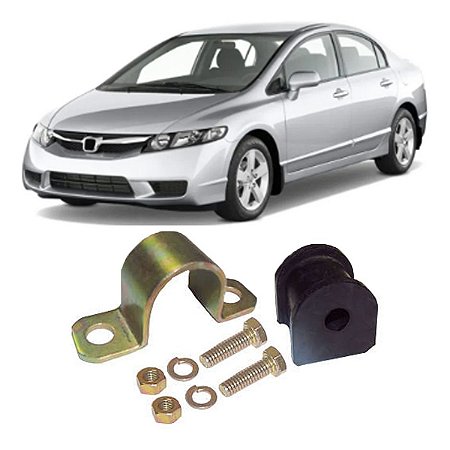 KIT ESTABILIZADORA BUCHA BARRA TRASEIRO HONDA NEW CIVIC 07/12 07 08 09 10 11 12 (FURO 10MM) 82141