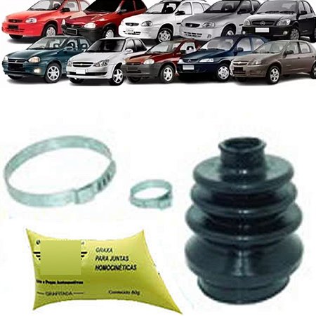 KIT COIFA HOMOCINÉTICO HOMOCINÉTICA (LADO CÂMBIO) CELTA PRISMA 01/15 CORSA 94/06 CLASSIC 10/16 94 95 96 97 98 99 00 01 02 03 04 05 06 07 08 09 10 11 12 13 14 15 16 80953