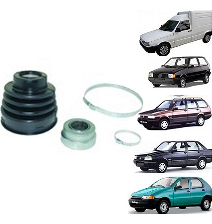 KIT COIFA HOMOCINÉTICO HOMOCINÉTICA (LADO CÂMBIO) UNO PREMIO FIORINO PRÊMIO 96/04 PALIO SIENA STRADA 1.0 96/00 96 97 98 99 00 COM ROLAMENTO 80983