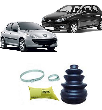 KIT COIFA HOMOCINÉTICO HOMOCINÉTICA (LADO RODA) PEUGEOT 206 207 99/14 99 00 01 02 03 04 05 06 07 08 09 10 11 12 13 14 FURO 21MM 81010