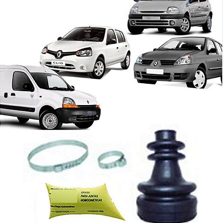 KIT COIFA HOMOCINÉTICO HOMOCINÉTICA (LADO CÂMBIO) LADO DIREITO (PASSAGEIRO) CLIO 98/14 KANGOO 03/12 98 99 00 01 02 03 04 05 06 07 08 09 10 11 12 13 14 81022