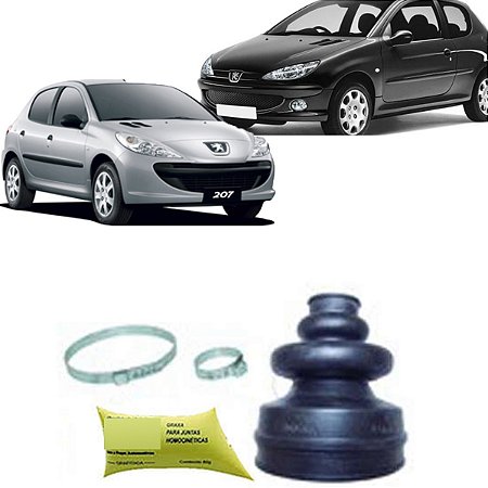 KIT COIFA HOMOCINÉTICO HOMOCINÉTICA (LADO CÂMBIO) PEUGEOT 206 207 99/14 99 00 01 02 03 04 05 06 07 08 09 10 11 12 13 14 81009