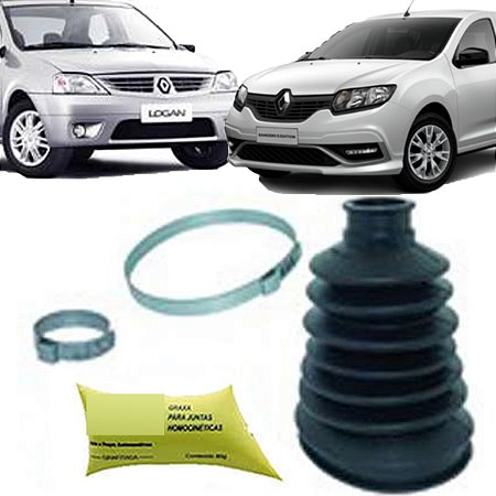KIT COIFA HOMOCINÉTICO HOMOCINÉTICA (LADO RODA) LOGAN SANDERO 07/18 07 08 09 10 11 12 13 14 15 16 17 18 81027