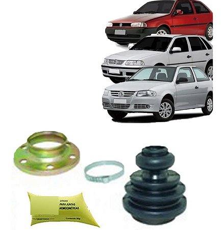 KIT COIFA HOMOCINÉTICO HOMOCINÉTICA (LADO CÂMBIO) FLANGE METAL GOL G2/G3/G4 95/08 BOLA 95 96 97 98 99 00 01 02 03 04 05 06 07 08  81047