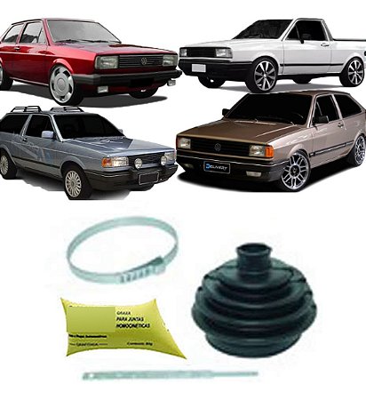 KIT COIFA HOMOCINÉTICO HOMOCINÉTICA (LADO RODA) GOL PARATI SAVEIRO VOYAGE 80/95 QUADRADO 80 81 82 83 84 85 86 87 88 89 90 91 92 93 94 95 81032
