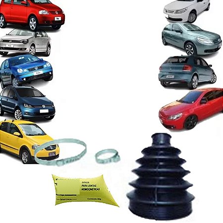 KIT COIFA HOMOCINÉTICO HOMOCINÉTICA (LADO RODA) GOL VOYAGE SAVEIRO FOX CROSS SPACE G5/G6/G7 1.6 08/18 08 09 10 11 12 13 14 15 16 17 18 81056
